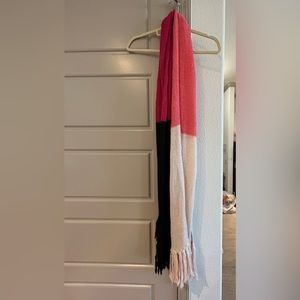 kate spade pink colorblock scarf
